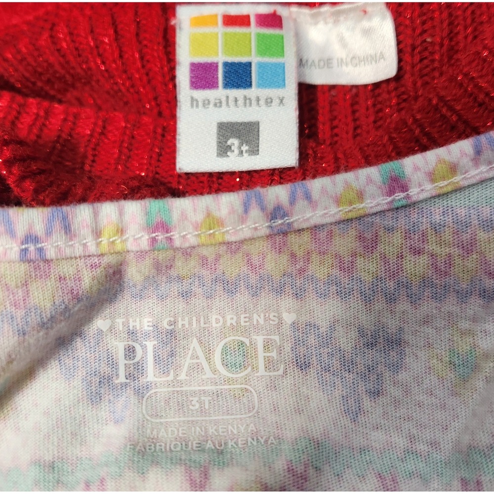 Girls 3T Holiday Dress Bundle 4pc Christmas Winter Casual Stretchy - Picture 6 of 7